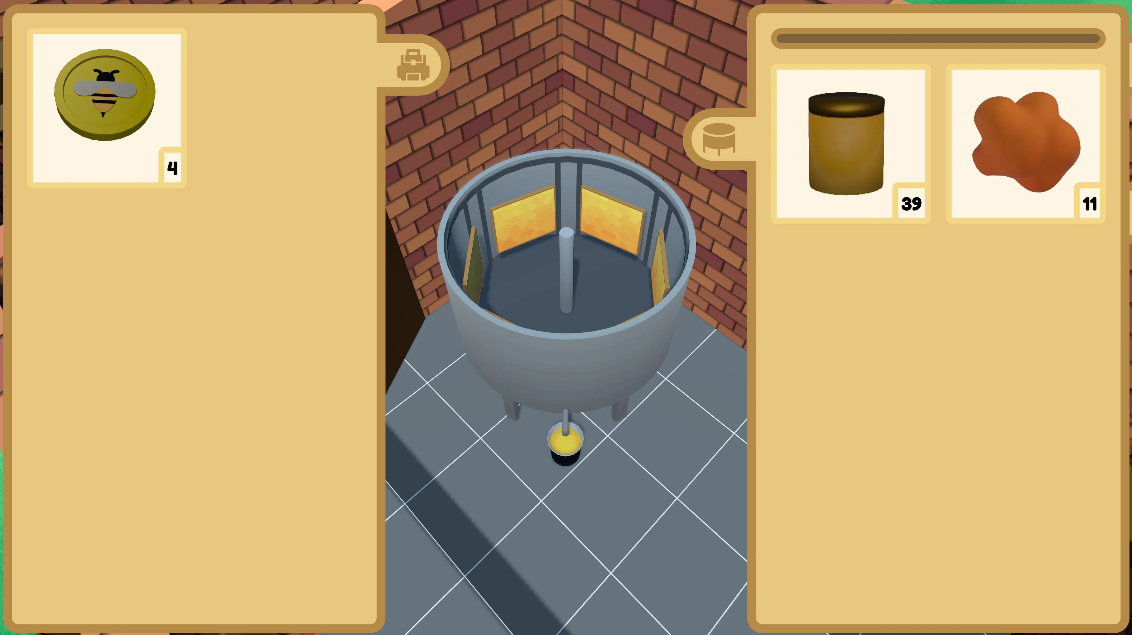 Screenshot looking at centrifuge with inventories open